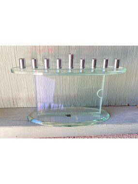 Modern glass 6 X 4 photo Frame menorah Jewish prima donna